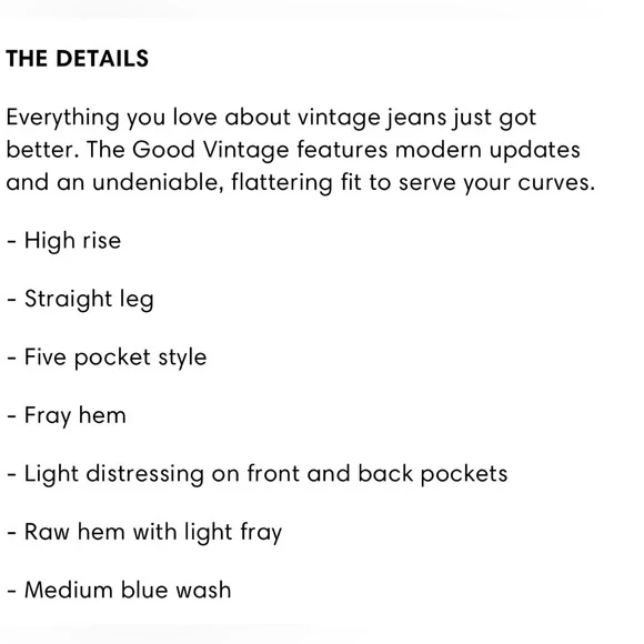 Good American Good Vintage Frayed Hem Jeans - Picture 8 of 13